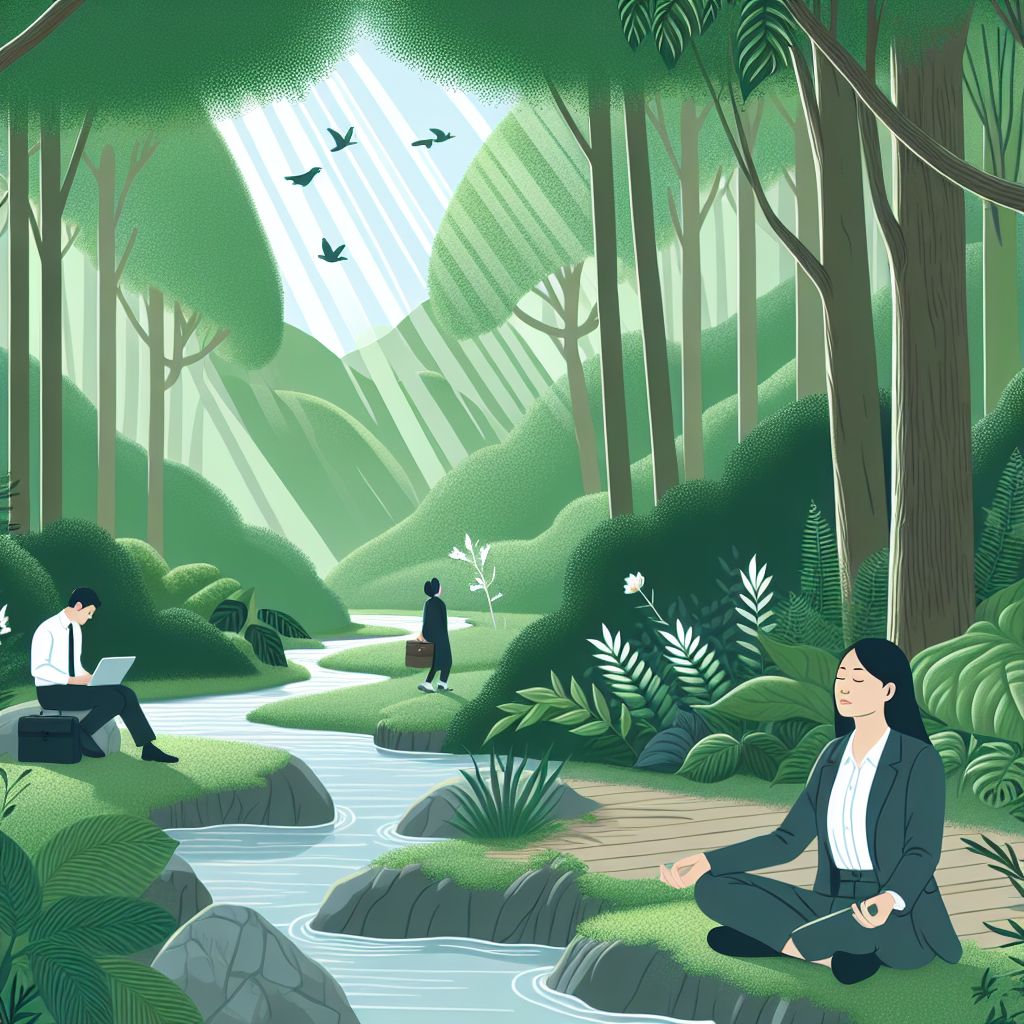 How forest bathing retreats support corporate wellness programs